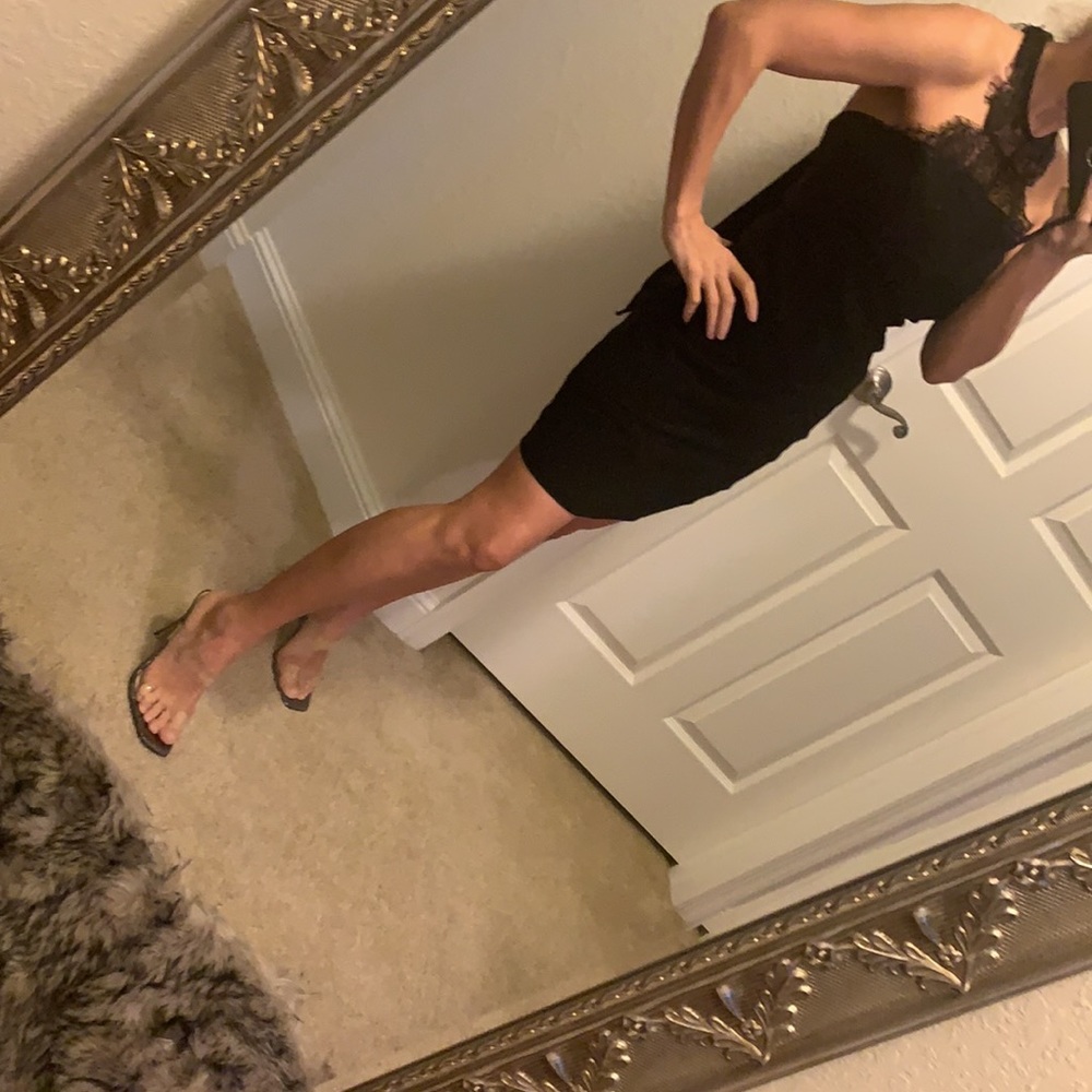 Little black dress beautiful for parties size L - Picture 4 of 17